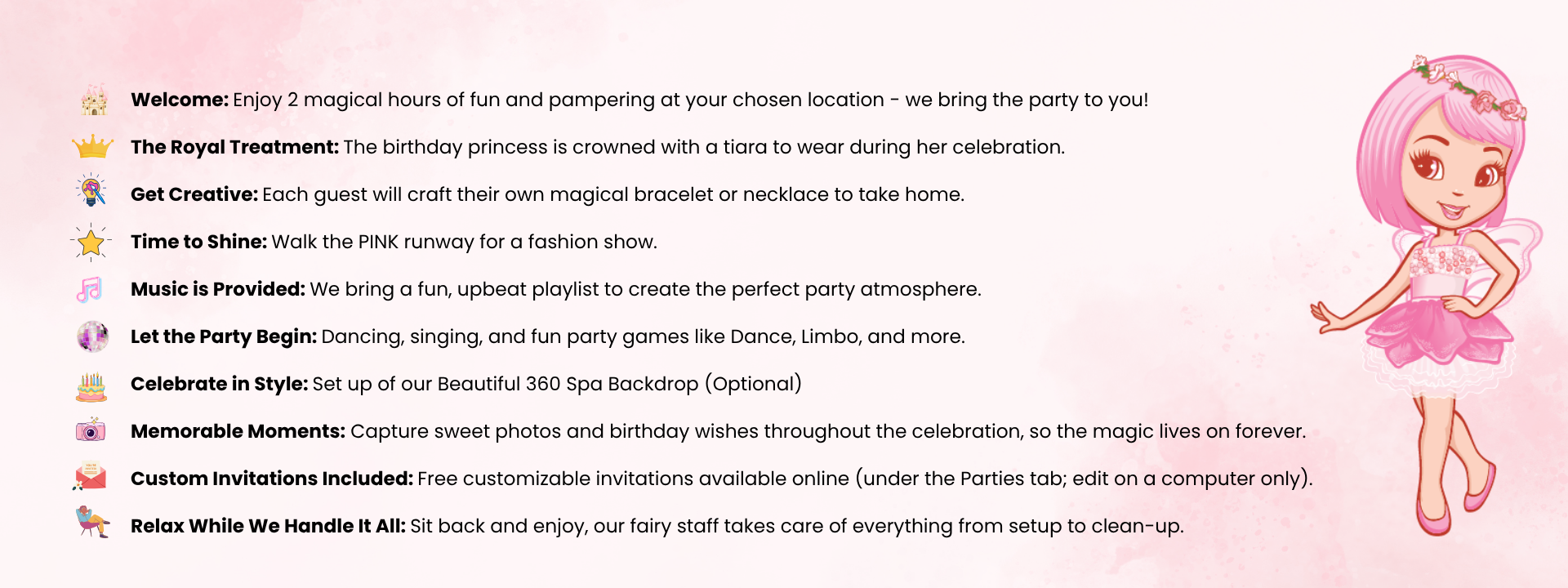 Mobile Fairy Austing. All Parties Include: