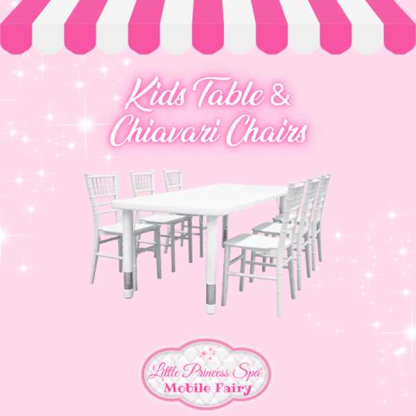 Kids Table & Chiavari Chairs