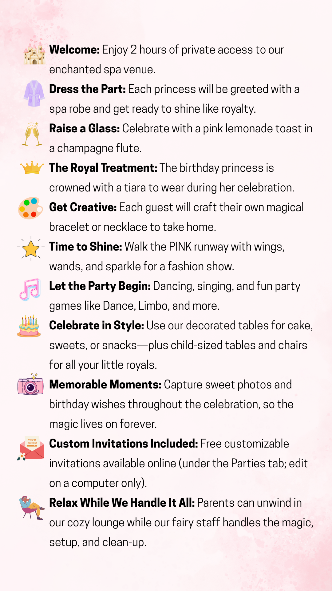 Mobile Fairy Austing. All Parties Include: