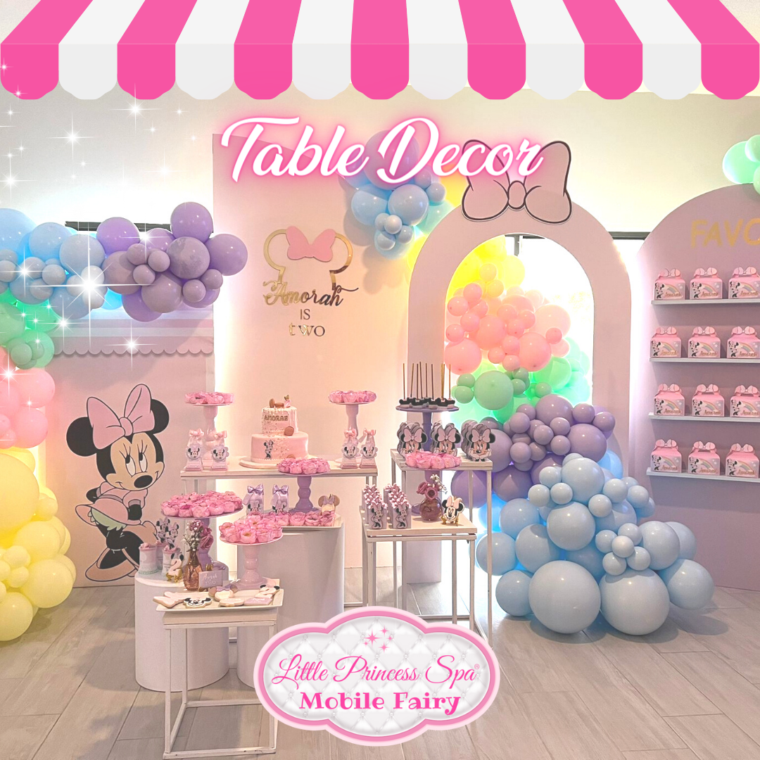 Table Decor Little Princess Spa Mobile Fairy