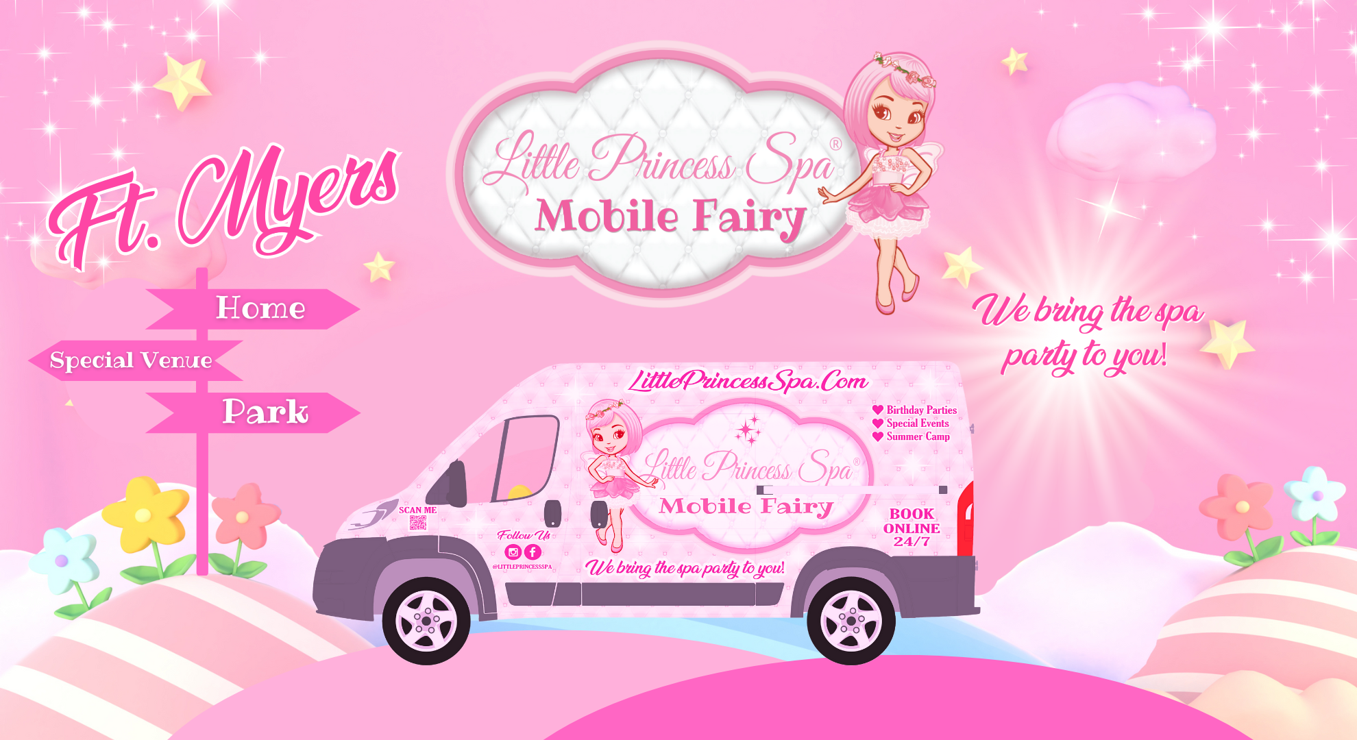 Little Princess Spa Mobile Fairy Fort Myers
