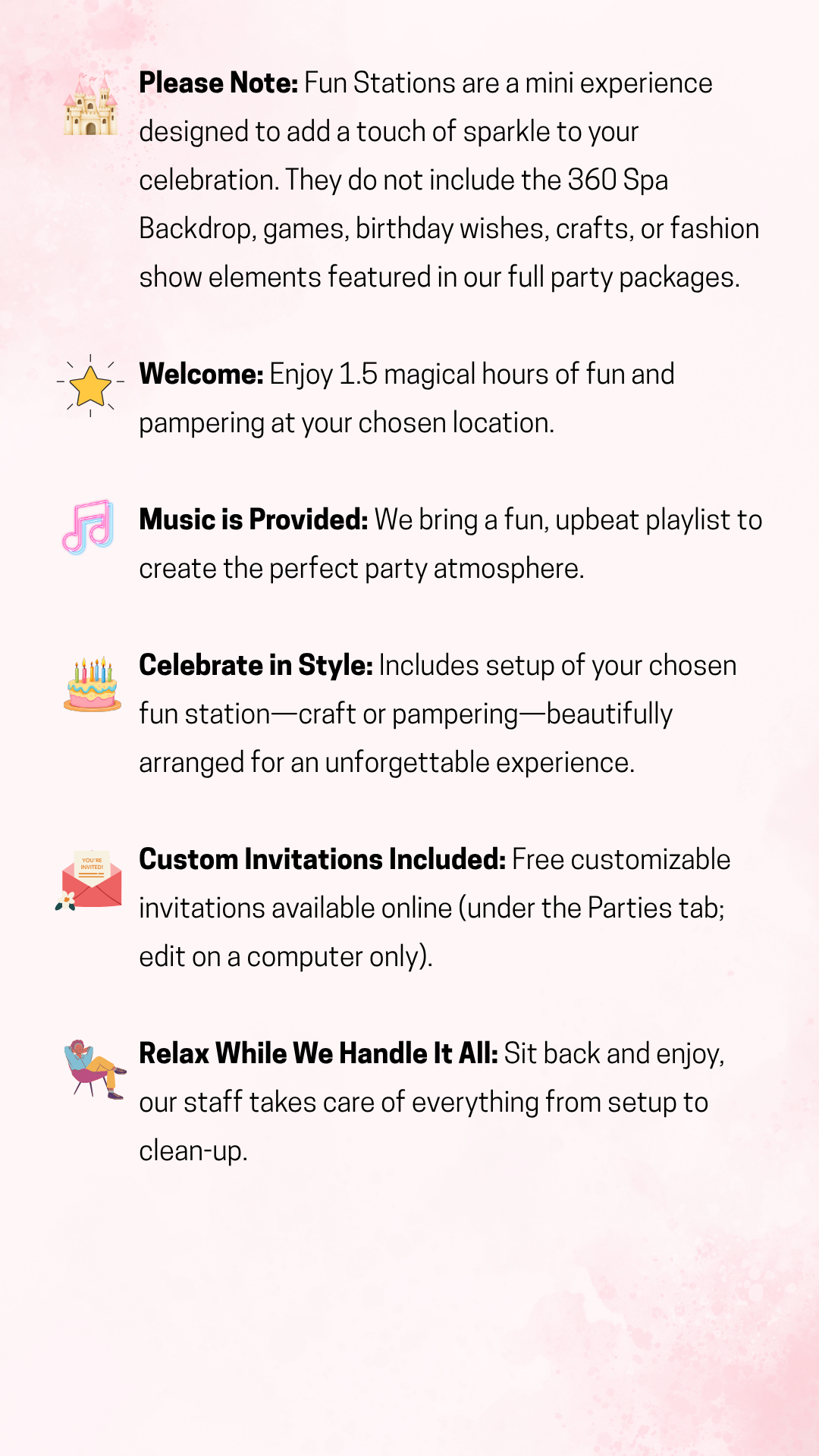Little Princess Spa Mobile Fairy - Fun station web banner