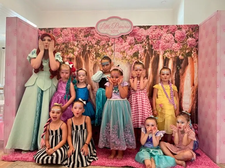 Kids spa party at home hosted by Little Princess Spa Fort Myers