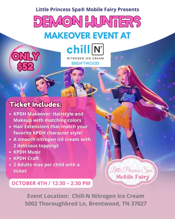 K-Pop Demon Hunters Makeovers Event